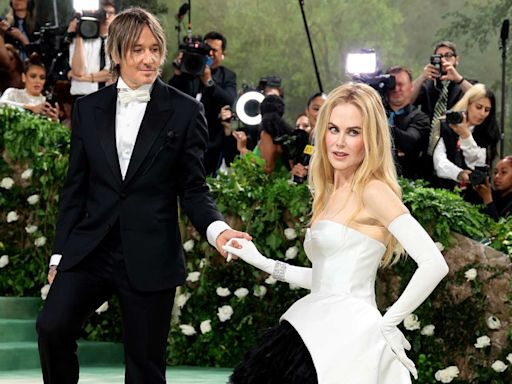 Nicole Kidman and Keith Urban Coordinate in Classic Black and White at the 2024 Met Gala