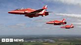 Red Arrows flypast for Chesterfield primary school summer fair