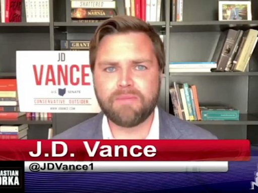 Appearing with Seb Gorka, JD Vance attacked Kamala Harris as part of a “childless cabal of people who don't really care about the future”