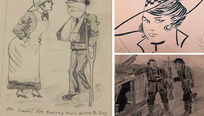 WWI nurse's sketch album gives glimpse into treatment of soldiers