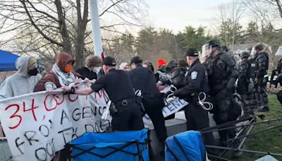 NH police arrest 100 people at campus protests