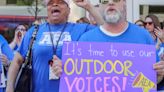 Akron Public Schools teachers rally ahead of expected vote on $24 million in cuts Monday