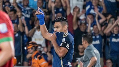 Falcao y una dedicatoria especial en su primer gol con Millonarios