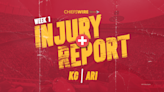 Thursday injury report for Chiefs vs. Cardinals, Week 1