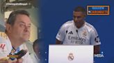 La reacción de Roncero al beso al escudo de Mbappé desde la grada: “¡¡¡Con dos coj****!!!”