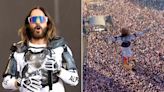 Jared Leto Bungee Jumps Onto Stage from Crazy Height at Music Festival: Watch!