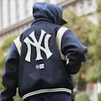 NEW ERA x MLB New York Yankees Melton Varsity 紐約洋基滾邊夾克外套13755404。太陽選物社