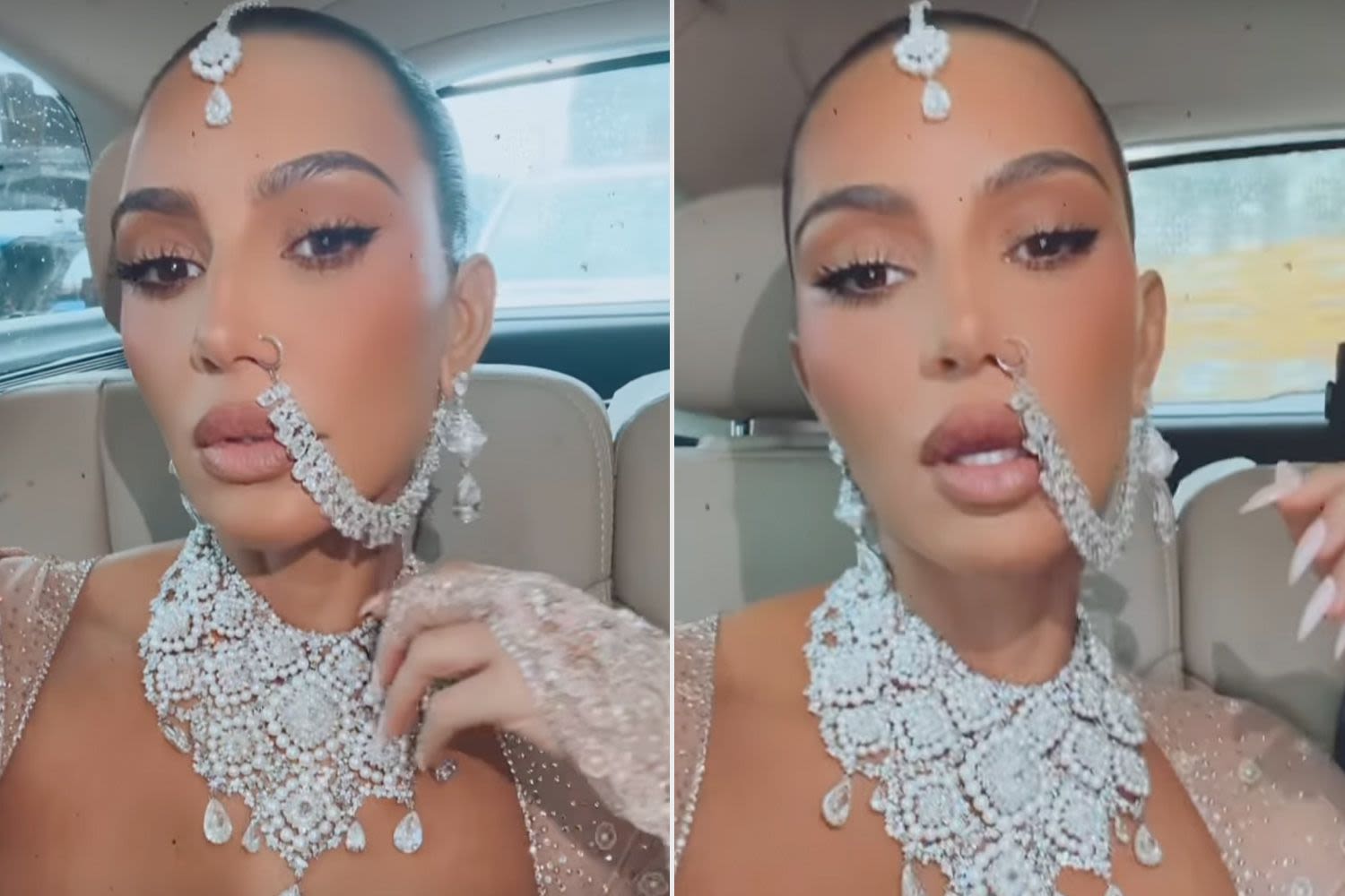 Kim Kardashian Is Literally Dripping in Diamonds at Billionaire Heir Anant Ambani's Wedding