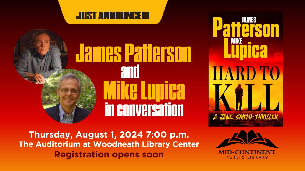 James Patterson, Mike Lupica to discuss latest novel in Kansas City