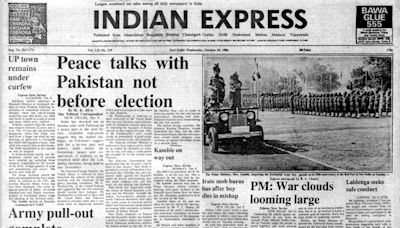 October 10, 1984, Forty Years Ago: No peace talks till poll