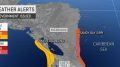 Budding tropical storm to attempt rare feat after drenching Central America