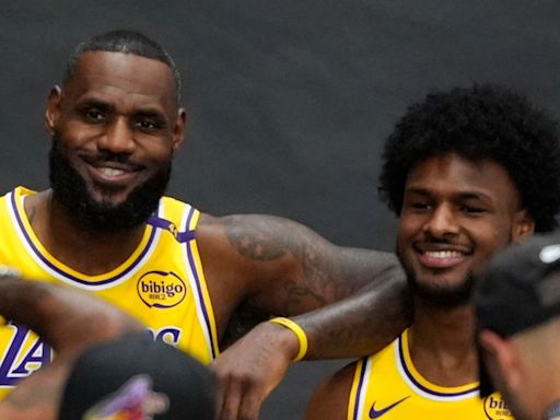 LeBron James' 'pure joy' over playing with his son for Los Angeles Lakers in NBA