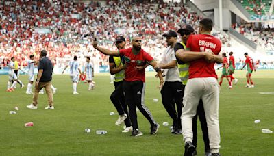 Paris 2024 Olympics: Games organisers investigate pitch invasion chaos during ARG vs MAR match