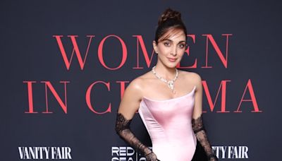 Kiara Advani turns heads in pink and black gown as she attends a gala dinner in Cannes. See pics