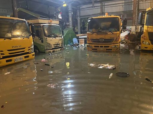 大雨炸不停！彰化伸港清潔隊淹水 長春地下道積水封閉