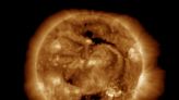 A strong geomagnetic storm is heading toward Earth, space forecasters say