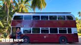 'We live aboard an Edinburgh Bus on an Australian beach'
