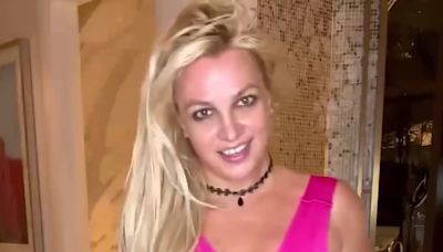 Britney Spears sizzles in pink dress as she lives it up in Las Vegas