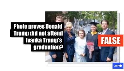 Posts falsely claim Trump skipped daughter's commencement