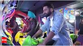 Vicky Kaushal and Ammy Virk enjoy bike race during 'Bad Newz' promotion | Hindi Movie News - Times of India