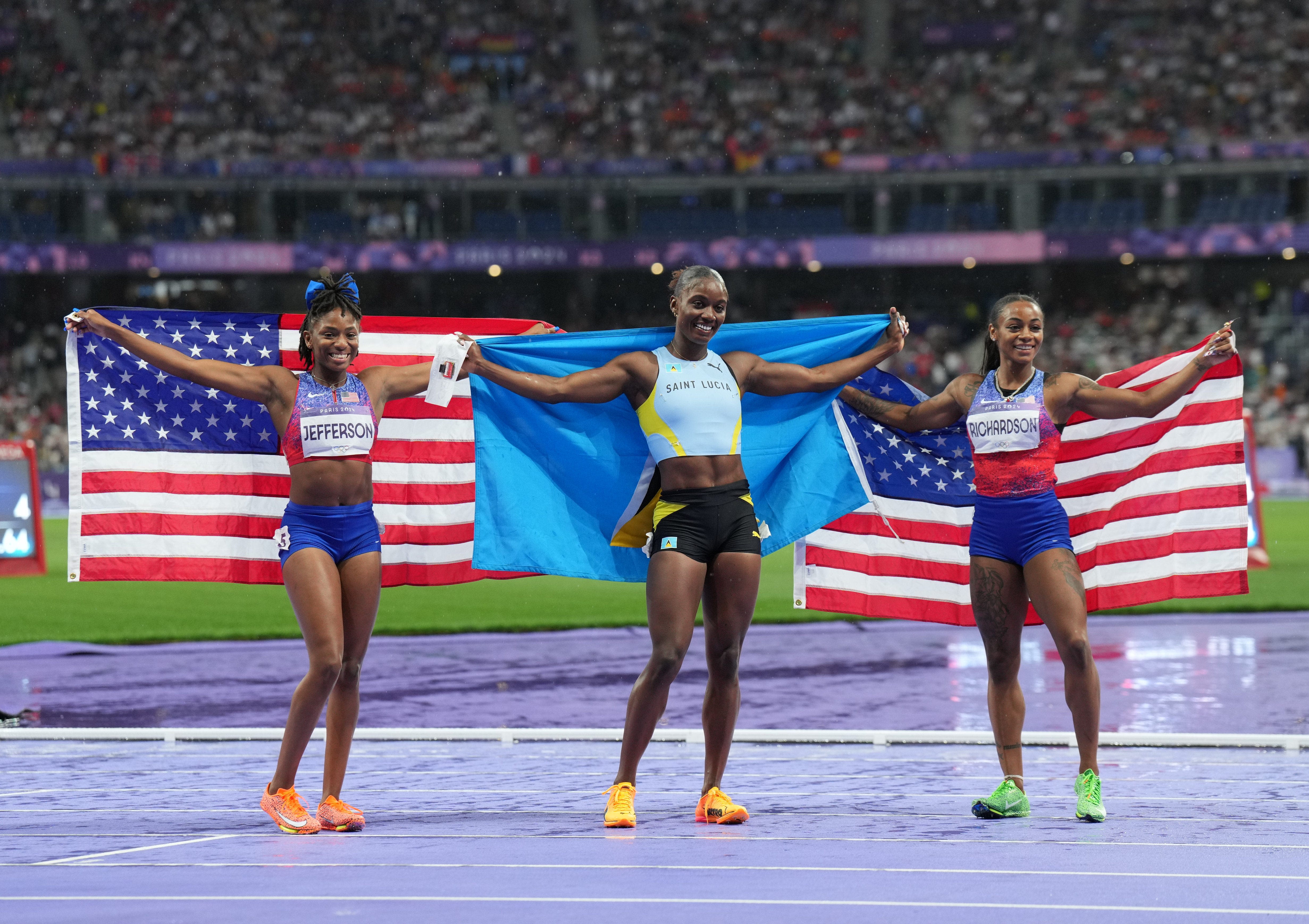 Olympic track recap: Sha'Carri Richardson gets silver in women's 100M in shocking race