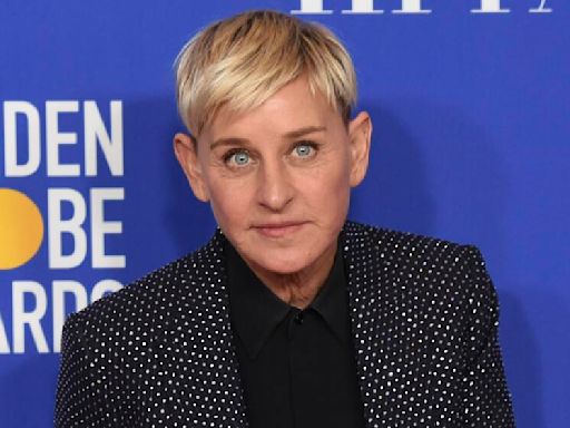 Ellen DeGeneres riffs on getting 'kicked out' of showbiz after toxic-culture allegations