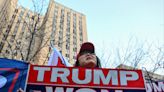 Pro-Trump rally in New York ‘outnumbered five to one by journalists’