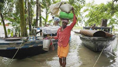 Over 6.71 lakh hit by floods in Assam; IAF rescues 13 fishermen