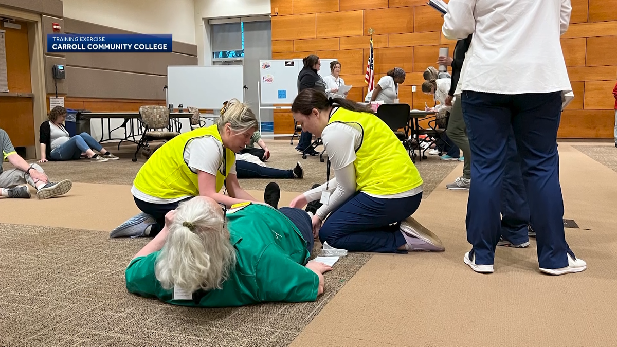 Carroll Community College nursing students take part in mass casualty drill