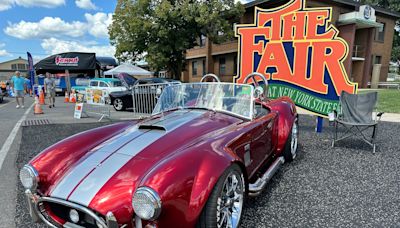 Classic cars roar through the fairgrounds at the 2024 Syracuse Nationals