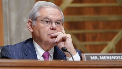 US Senator Bob Menendez resigning from office following his corruption conviction