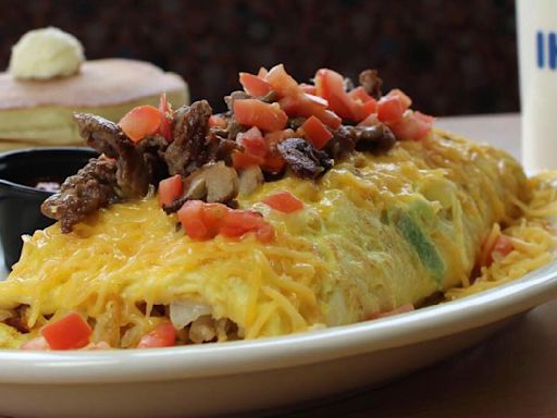 The Unexpected Secret Ingredient In IHOP's Fluffy Omelets