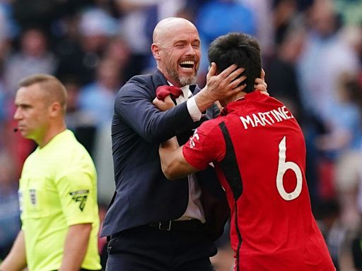 Guardiola elogió a Lisandro Martínez tras la final de la FA Cup: "Marcó la diferencia"