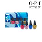 OPI 經典指甲油4入迷你組3.75mL-DCF001．小黑蓋/金屬舞曲大帝國系列指彩禮盒/美甲彩繪/官方直營