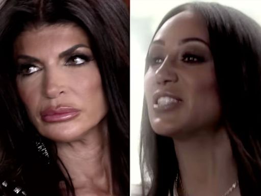 'RHONJ': Chaos Erupts as Teresa's 'Hot Dog-Lipped Mouth' Is Put on Blast and Melissa Hurls 'White Trash' Insult