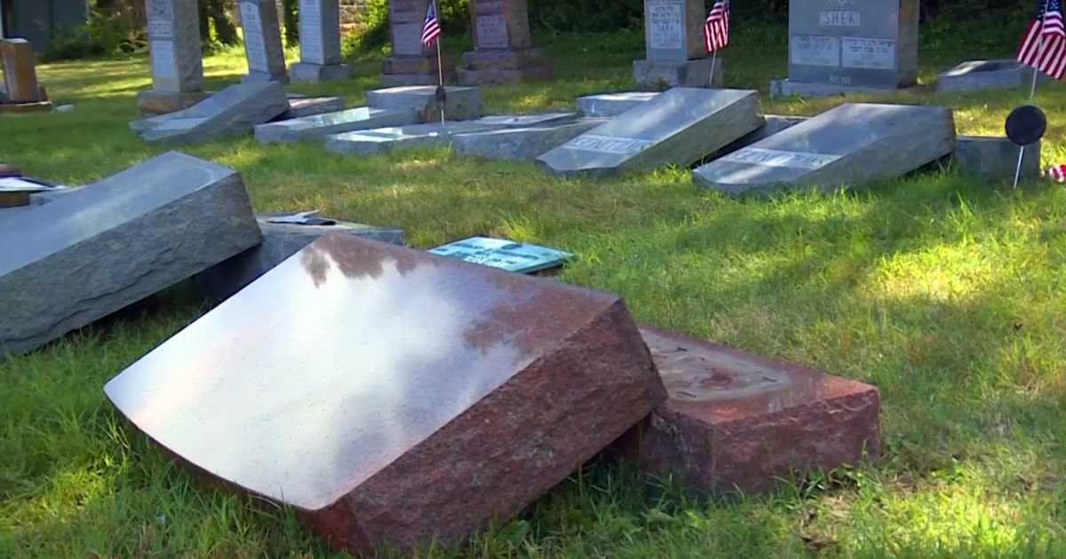 FBI investigating after nearly 200 gravestones at 2 Jewish cemeteries are vandalized