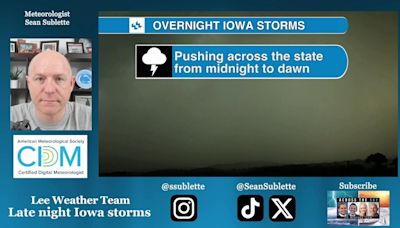 Severe storms, flooding expected across Iowa overnight