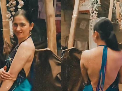 Sexy! Sanjeeda Shaikh Does Gajagamini Walk In A Backless Dress, Hot Video Goes Viral | Watch - News18