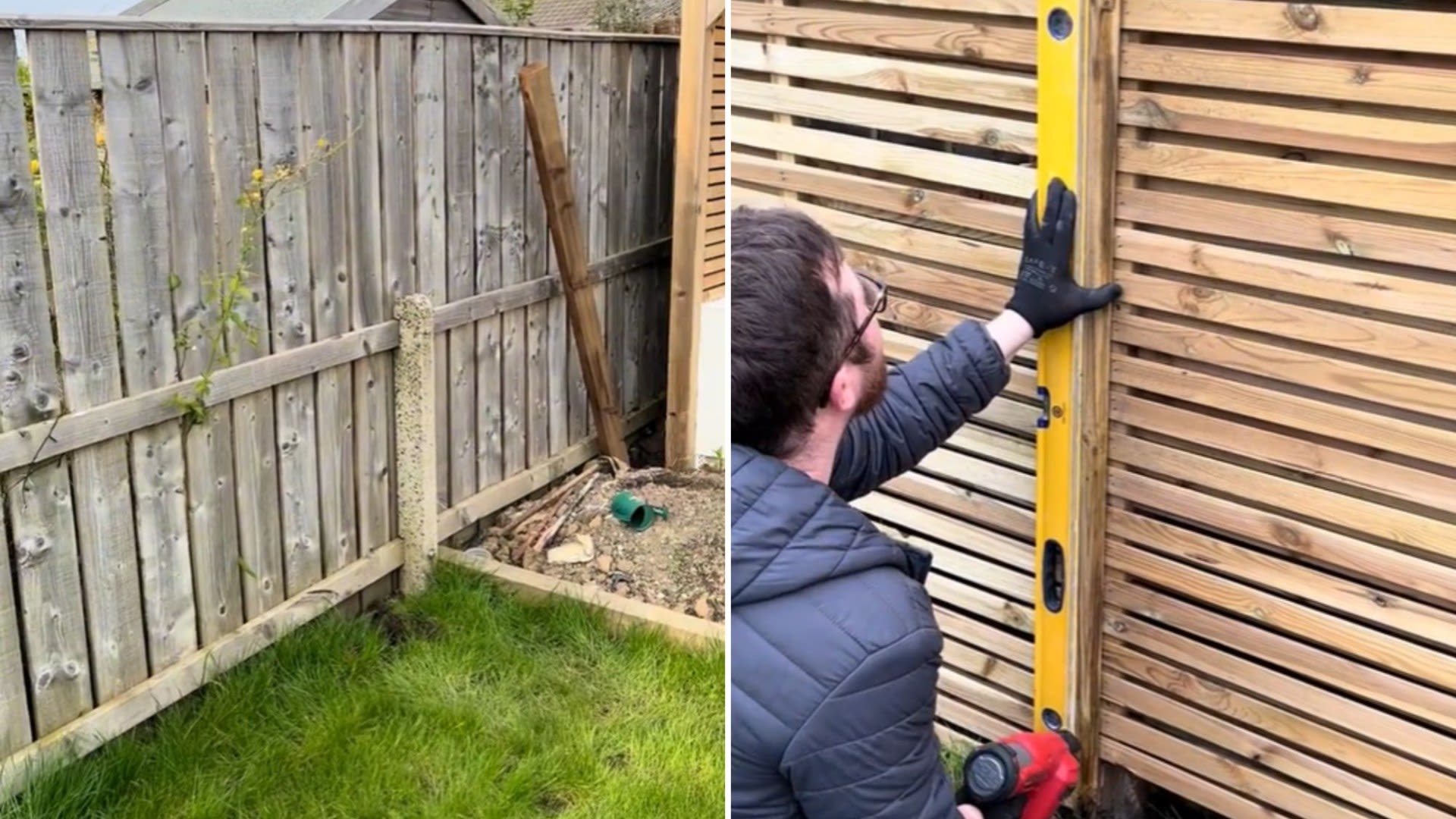 I transformed my ugly, green fence with £20 buy from Wickes