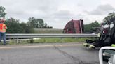 Tractor-trailer goes off Thruway ramp in Schenectady