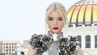 Anya Taylor-Joy Is a Statuesque Beauty in a Metal Minidress That Sculpts to Her Body