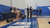 Blood Type Blue performs "Be A Light" by Thomas Rhett before students at Wahconah receive their diplomas