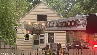 Crews respond to house fire Monday morning in central Topeka