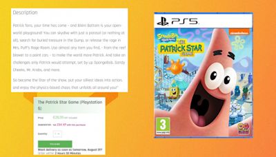 New SpongeBob SquarePants game gives Patrick an open-world Bikini Bottom to unleash "physics-based chaos" upon, according to product listing leak