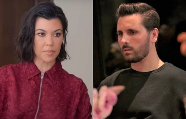 Why Fans Think Kourtney Kardashian Referenced Ex-Boyfriend Scott Disick With Outfit Choice At Travis Barker's Event