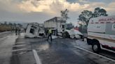 ¡Atención automovilistas! Choque entre dos tráileres colapsa la circulación en la México-Puebla