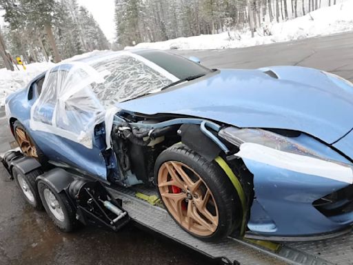 YouTuber Buys Michael B. Jordan's Crashed Ferrari 812 Superfast