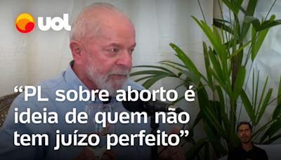 Lula chama PL sobre aborto de ideia 'impensável para pessoa de juízo de perfeito'