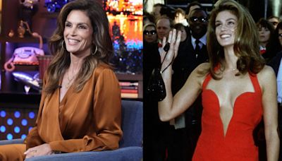Cindy Crawford Reveals What Happened to Her Iconic 1991 Red Versace Oscars Dress During ‘Watch What Happens Live’ Appearance