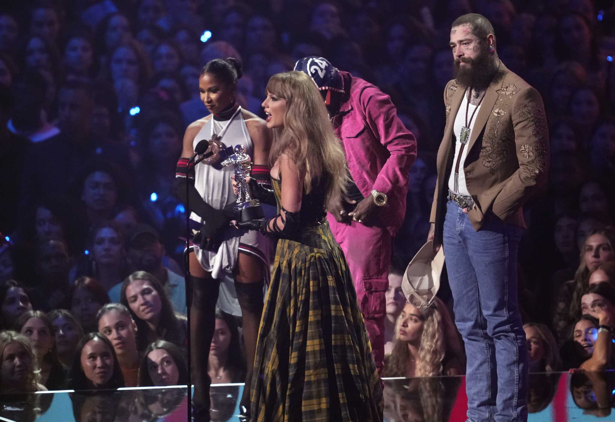 Taylor Swift wins at MTV Video Music Awards and Chappell Roan gets medieval